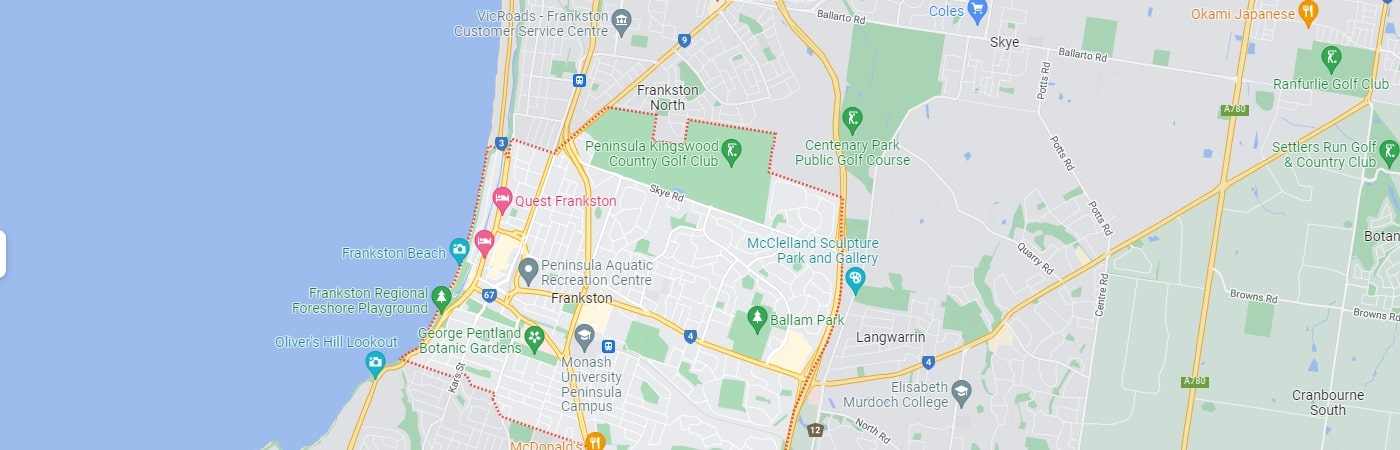 Plumber Frankston map area